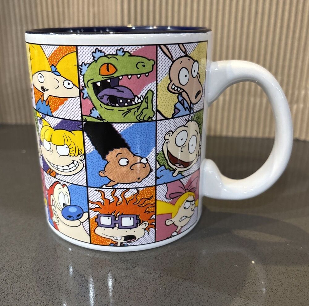 Nickelodeon Cartoon Mug Coffee Tea Large SpongeBob Rugrats Fairly OddParent